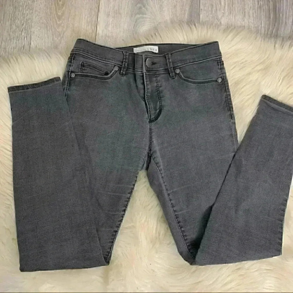 Ann Taylor washed out  black or gray loft jean legging 27 4 - Picture 4 of 7